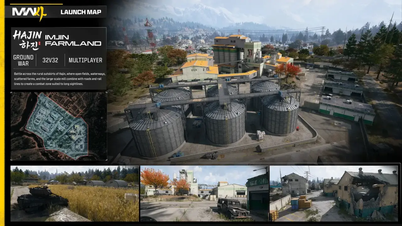 Imjin Farmland terrain and the Ground War map overview